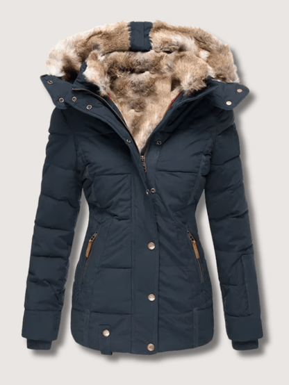 VogeLuxe | Women’s Quilted Faux Fur Hooded Heavyweight Parka