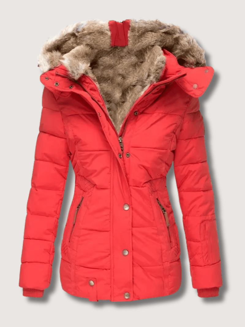 VogeLuxe | Women’s Quilted Faux Fur Hooded Heavyweight Parka
