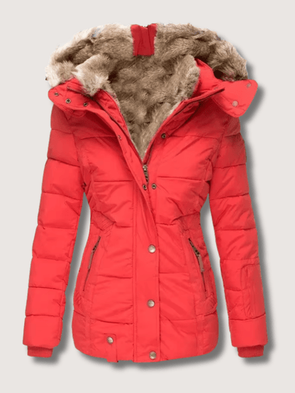 VogeLuxe | Women’s Quilted Faux Fur Hooded Heavyweight Parka