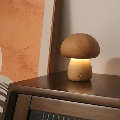 Soft Glow Mushroom Table Lamp with Dimmer Switch