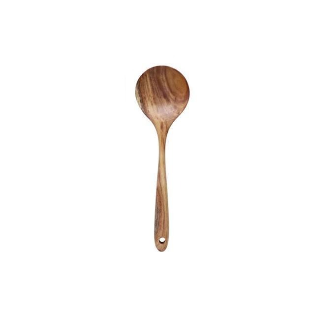 Natural Teak Cooking Utensil Set