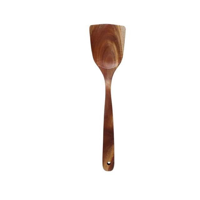 Natural Teak Cooking Utensil Set