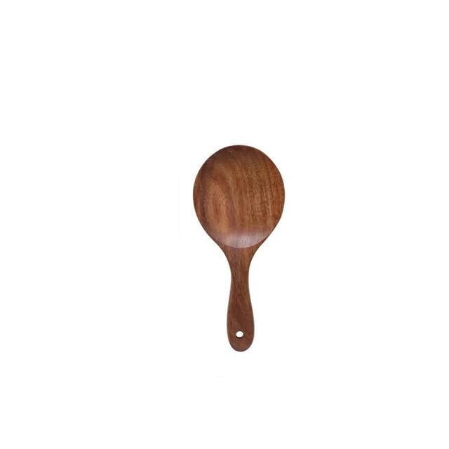 Natural Teak Cooking Utensil Set