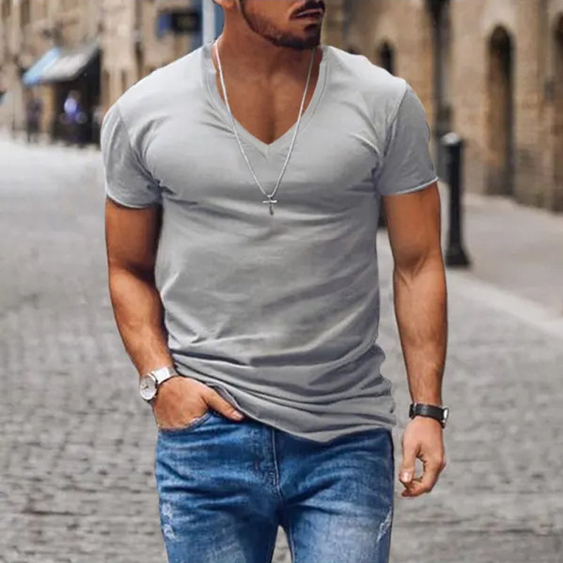 Breathable Casual Mens Summer Tee Shirt