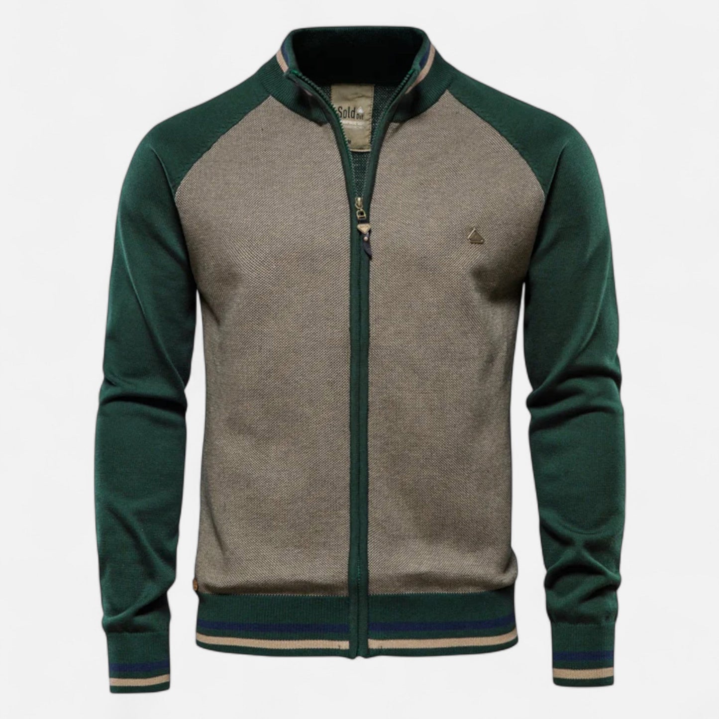 Classic Crew Neck Dual Color Sweater - VogeLuxe