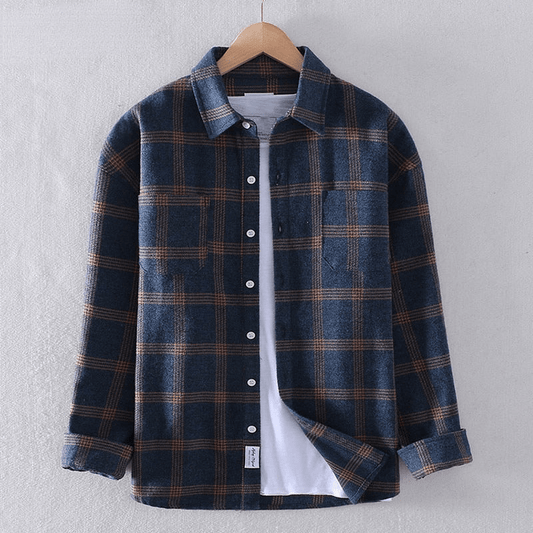 Comfortable Plaid Flannel Shirt for Men - VogeLuxe