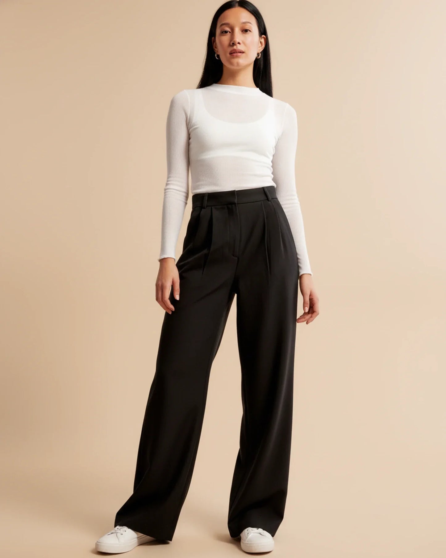 Zara | Classic High Waisted Wide Leg Pants